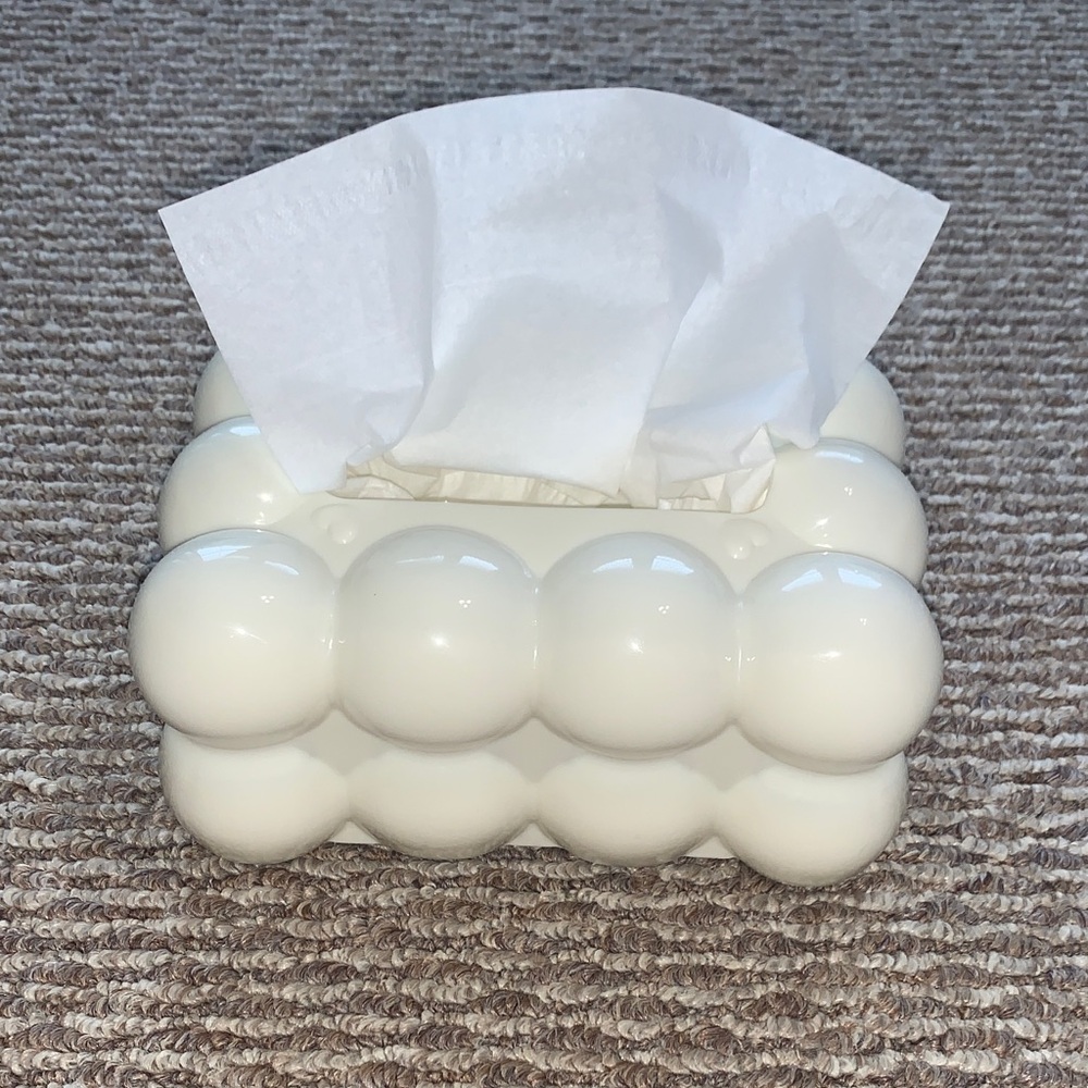 Elegant White Tissue Holder